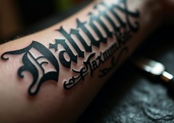 Tatouages lettres gothiques : L&rsquo;art du « Blackletter » sans la faute de goût